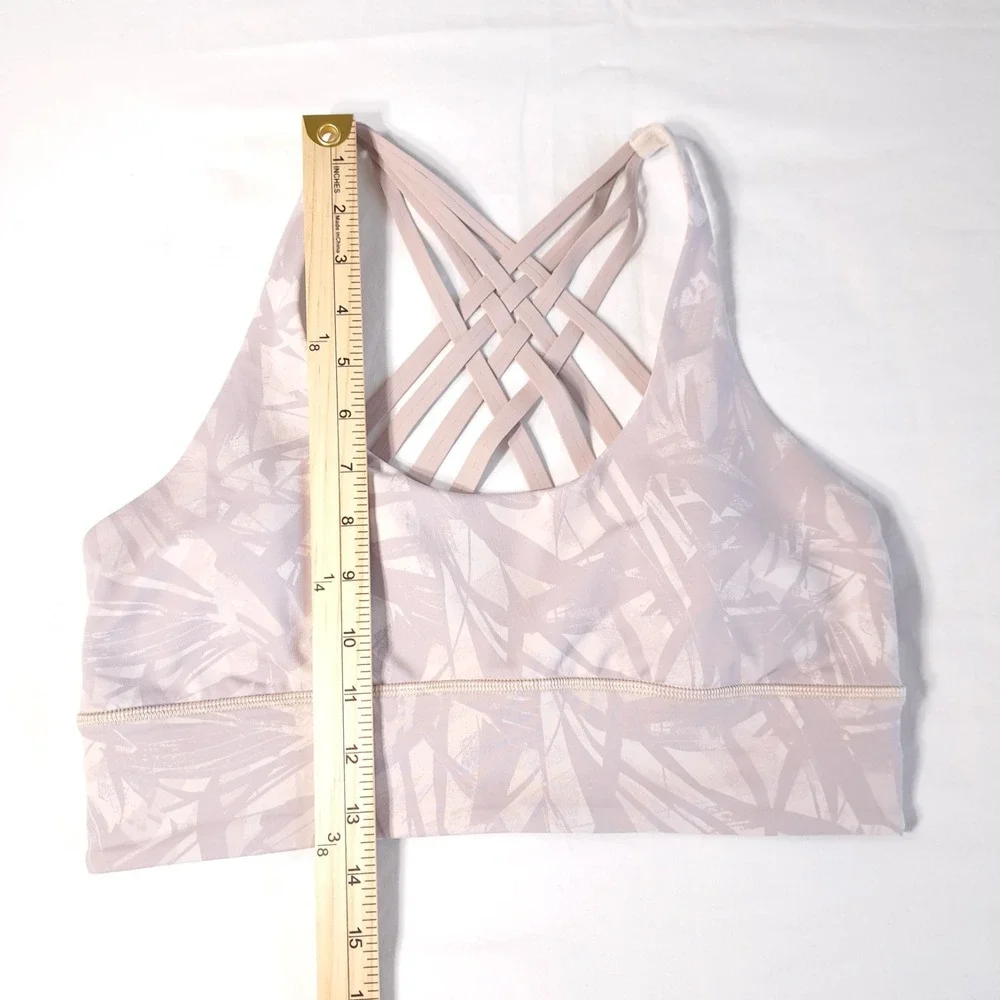Lululemon Bra Women's 10 Light Ivory Free To Be Straps Sports Yoga Gym‎ Athletic